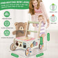 Amazingjoy Wooden Push Walker For Babies With Wheels 12 Months+ Wooden Baby Walker Activity Walker For Babies Montessori Multipl