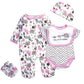 Reborn Baby Doll Girl Clothes 18-22 Inch Newborn Baby Doll Clothing Elephants Outfits Accessories 5 Pieces Sets