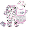 Reborn Baby Doll Girl Clothes 18-22 Inch Newborn Baby Doll Clothing Elephants Outfits Accessories 5 Pieces Sets