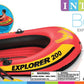 Intex Explorer 200 Inflatable 2 Person Boat Raft Set W/ 2 Oars & Pump (6 Pack)