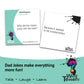 ? WORD TEASERS Dad Joke Cards - 150 Funny Jokes for Family - Mint Green Cardstock - WTDJ Model