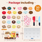 Wooden Cookie Play Food Set for Kids Kitchen Accessories Food Toys for Toddlers 1-3 Pretend Play Slice and Bake Gift for 3 4 5 Y