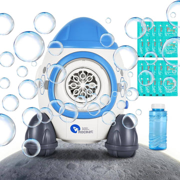 Bubble Machine Blower Blaster Lawn Mower Maker Blue Toy Fun Portable Handheld Operate Automatic Battery Electric Outdoor Summer