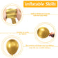 Nisocy Gold Metallic Chrome Latex Balloon Arch Garland Kit, 102Pcs 18In 12In 10In 5In For Festival Picnic, Engagement, Wedding,