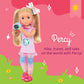 Glitter Girls - Percy14-Inch Poseable Fashion Doll With Travel Accessories & Camera - Blonde Hair & Unique Purple Eyes - Dolls F