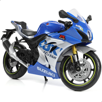 Risopen 1:12 Motorcycle Model For Suzuki Gsx R1000R Alloy Diecast Motorcycle Model Toy Mini Moto Gift(Blue)