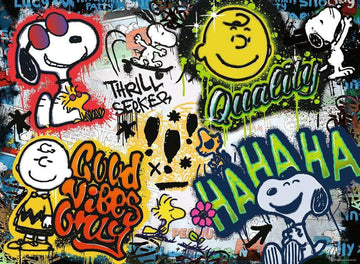 Ravensburger - Peanuts Graffiti Puzzle, 500 Pieces Panorama, Puzzle Adults