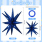 Toniful 8 Pcs Navy Blue Star Foil Balloons Large Star Balloons Blue Explosion Star Mylar Balloons For Party Backdrop Christmas N
