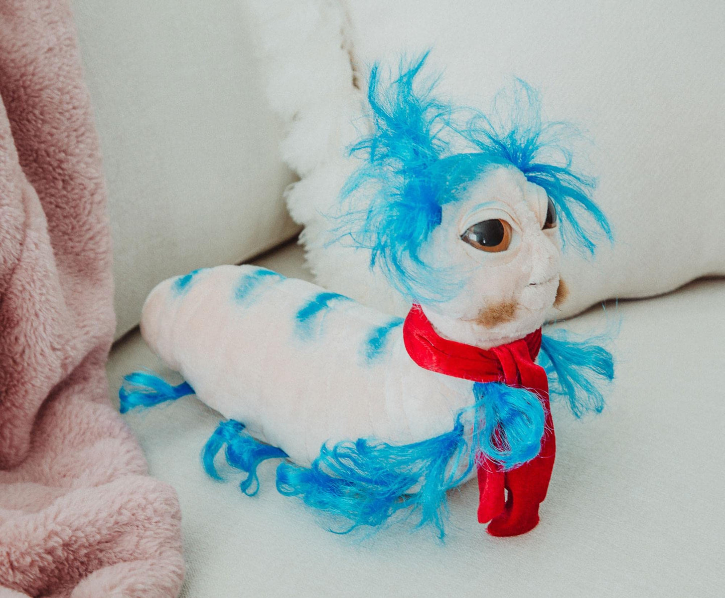 Toy Vault The Worm from Labyrinth Plush (14-Inch)  Cute Plushie Stuffed Animal  Licensed Jim Henson Productions