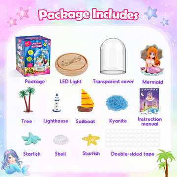 Syokzey Unicorn Gifts For Girls, Gifts Toys For 3-8 Year Old Kids, Craft Kits For Kids Age 3-8, Easter Basket Stuffers (Mermaid)