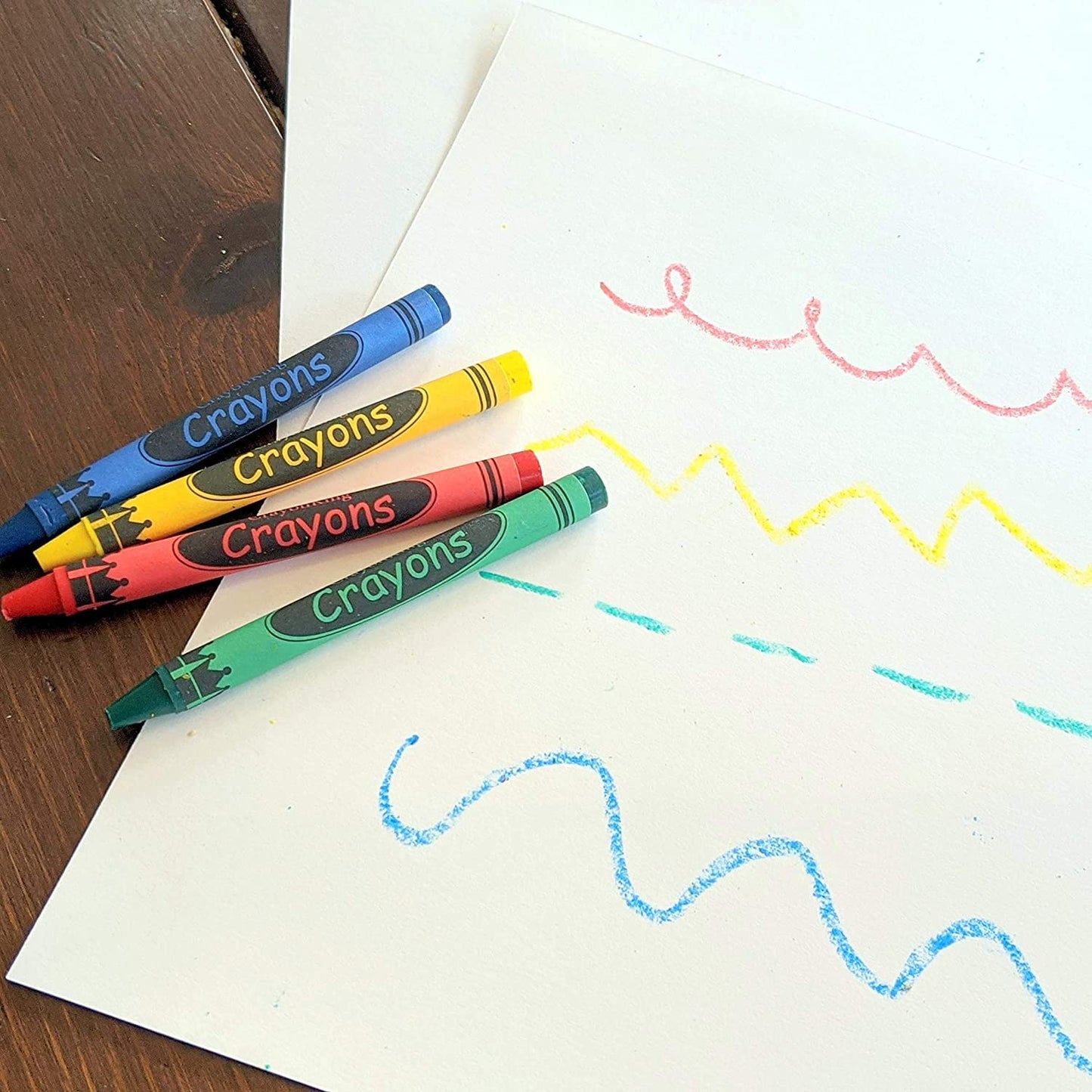 CrayonKing Bulk Crayons - 3000 Non-Toxic Paraffin Wax Crayons in Red, Green, Blue, Yellow for Parties, Classrooms & More