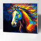 Horse Paint by Numbers Kit for Adults with Frame, Adults Kids Paint by Number Kits on Framed Canvas Kids Painting by Number Kit 