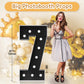 Imprsv Marquee Numbers Black Birthday Decorations: Large 4 Feet Tall Light Up Numbers 75Th 70Th Party Decor Big Mosaic Cardboard