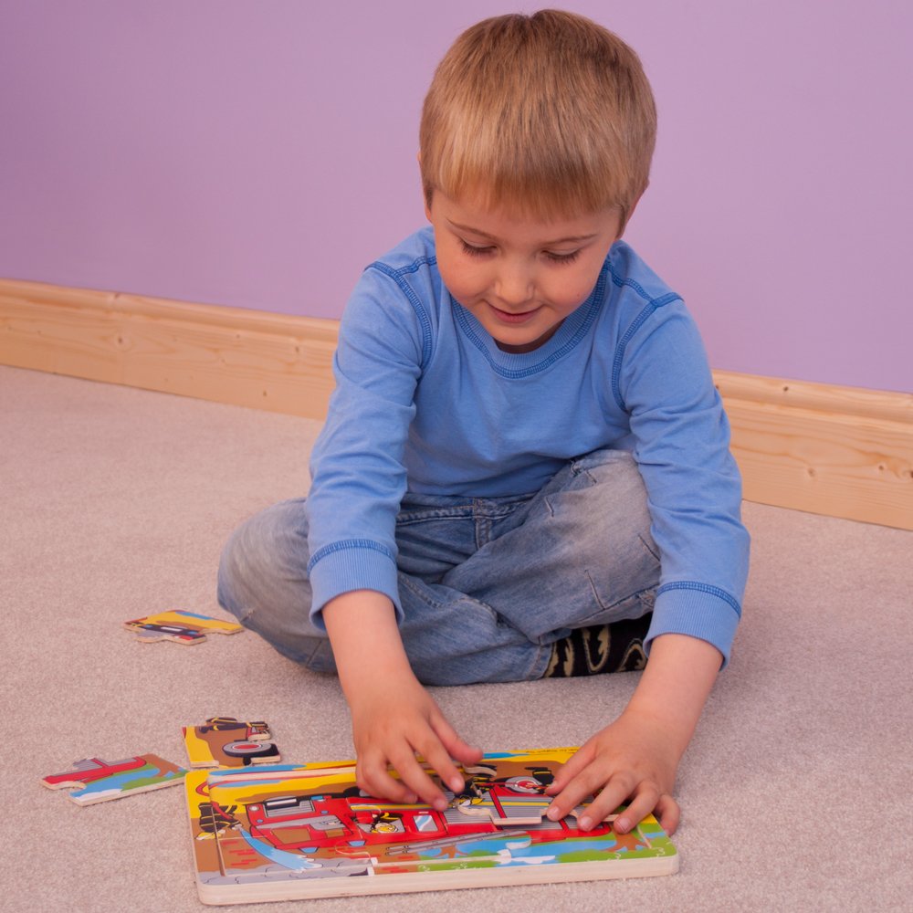 Bigjigs Toys Tray Puzzle Fire Engine