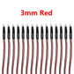 15PCS HIRCQOO RC Car 3MM & 5MM Pre Wired Led Light Emitting Diodes 12V Mini Single Led Bulbs Compatible with Traxxas TRX-4 TRX-6