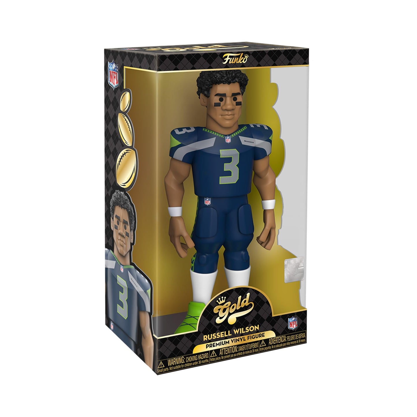 Vinyl Gold Nfl Seahawks Russell Wilson 12 Inch Vinyl Figure