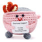 Lestp Funny Gifts Women Emotional Support Dumpster Crochet Fire Plush Toy Cute Valentine Birthday Mini Positive Nuggets Partner 