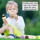 Kids Ice Cream Toy Set - Pretend Play Sweet Treats Ice Cream Parlour Dessert Accessories Playset with Cone and Scoop for Toddler