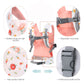 Baby Doll Carrier Front and Back Baby Doll Accessories Backpack Kid Toddlers Play Toy Baby Carriers for Babydoll Pretend with Adjustable Straps for Little Girls (Flowers)
