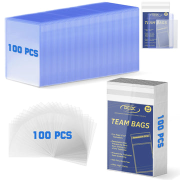 Dedc 300 Pcs Card Sleeves Team Bags For Top Loaders (Each 100Pcs Team Bags For Trading Cards And Toploaders And Penny Sleeves)