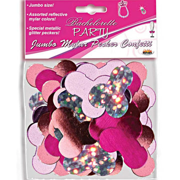Hott Products Bachelorette Party Jumbo Pecker Confetti, Assorted Colors, 2 Ounce