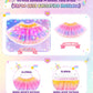 Dolnow Princess Dress Up Clothes For Little Girl, Light Up Princess Dresses Princess Cape With Crown Wand Toys For 3-6 Girls