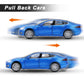 SASBSC Toy Cars Model S Die Cast Metal Model Cars with Door Open Light and Sound Pull Back Car Toys for Boys and Girls 3-12 Year