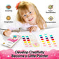 Watercolor Painting Coloring Books Pocket Watercolor Paint Bookmarks, Mess Free Paint with Water Set, Travel Class Activities Ar