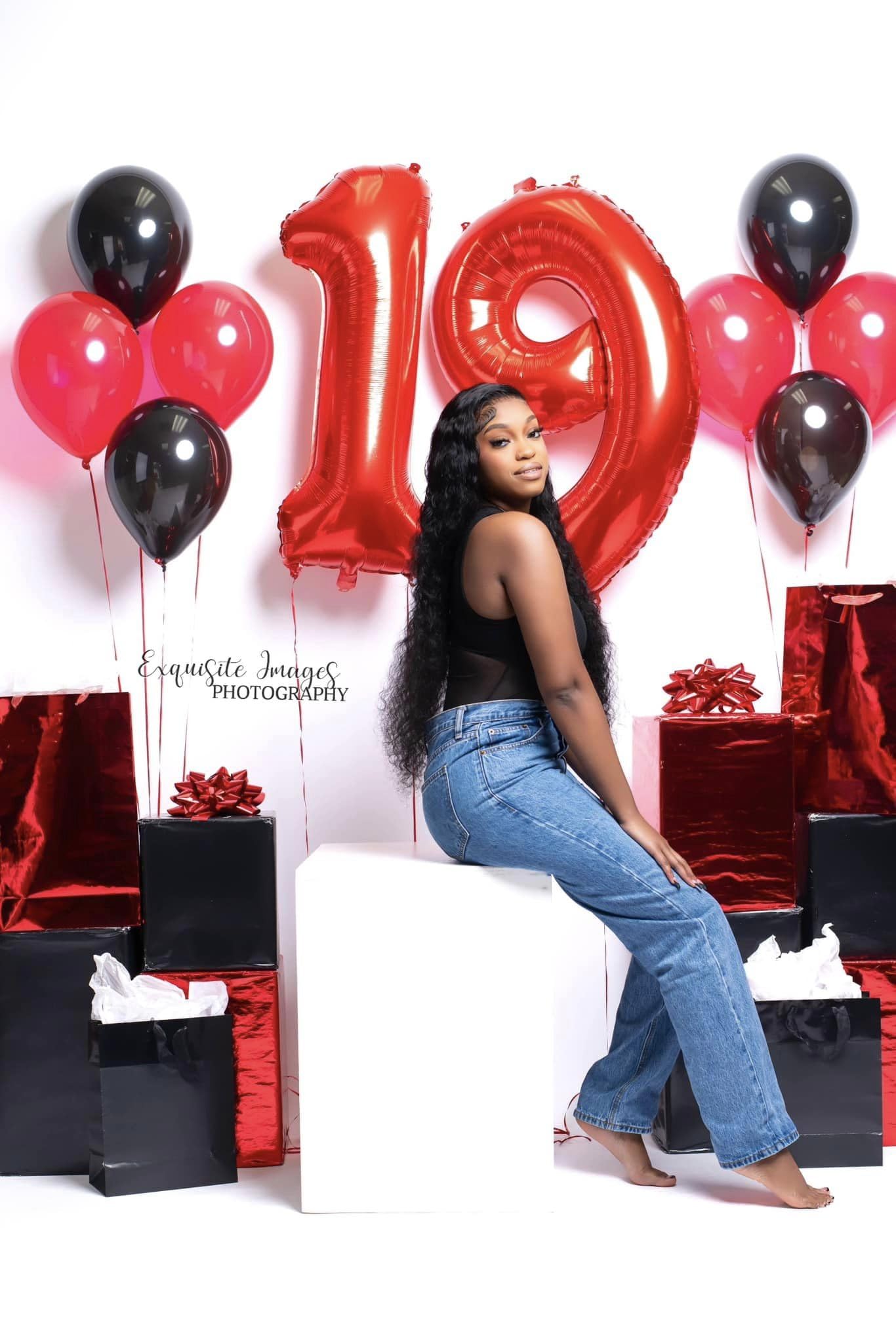 40 Balloon Number, Red Number 40Th Birthday Balloons 40 Inch, 40 Years Old Red Birthday Decorations For Men Women, 40Th Annivers