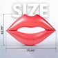 Giant Red Lips Pool Float - Extra Large mature-themed Water Lounger 70.86x62.99 Inch Large Pool Float Inflatable Mouth Print Row Water Toy Rest Swimming Red Lounger for Party
