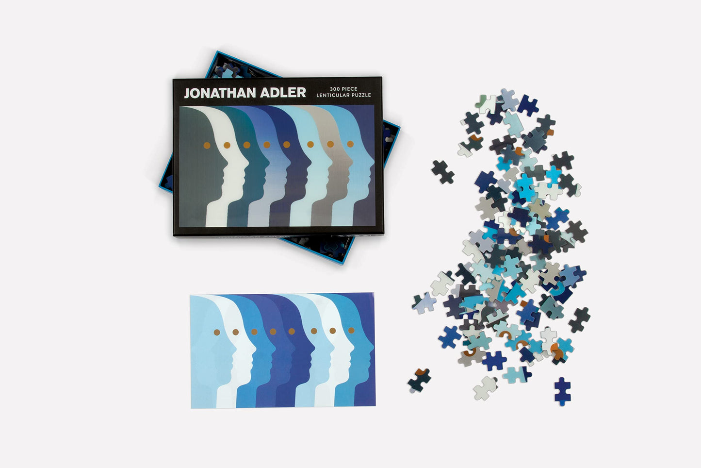Galison Jonathan Adler Atlas 300 Piece Lenticular Puzzle From Galison - 17.75 X 11 Lenticular Jigsaw Puzzle Featuring Shifting I
