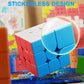 CFMOUR 3x3 Speed Cube - Stickerless Magic Puzzle, 55mm, Fast Smooth Turning, Ideal Brain Game for Kids & Adults