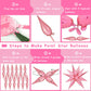 Funtoob Pink Star Balloons Metallic Star Foil Balloons Birthday Balloons Pink Star Cone Balloons Starburst Balloon Spike Balloon