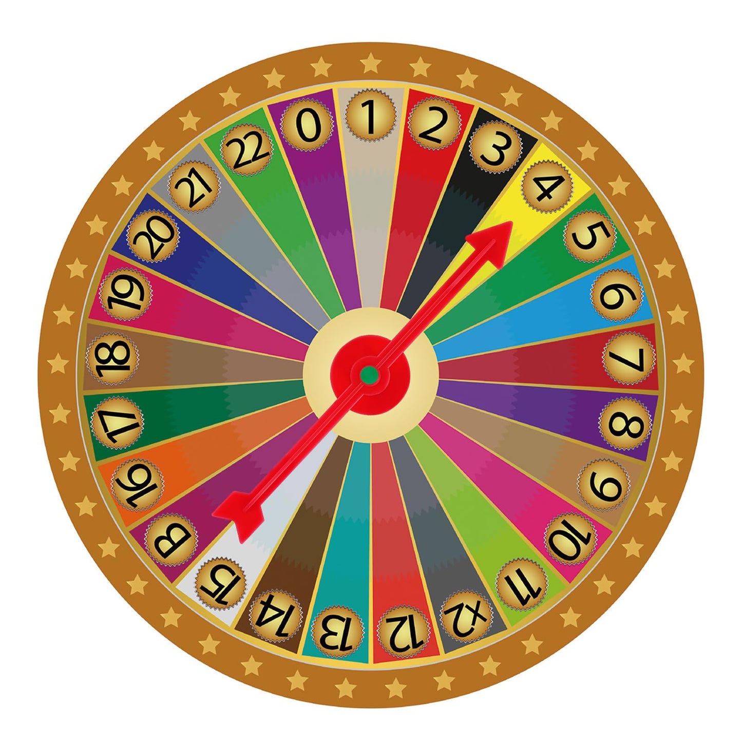 CHENGU 25 Pieces 4 Inch Arrow Spinners Games in 5 Colors Magic Spinner for Activities of Classroom, Plastic Board Game