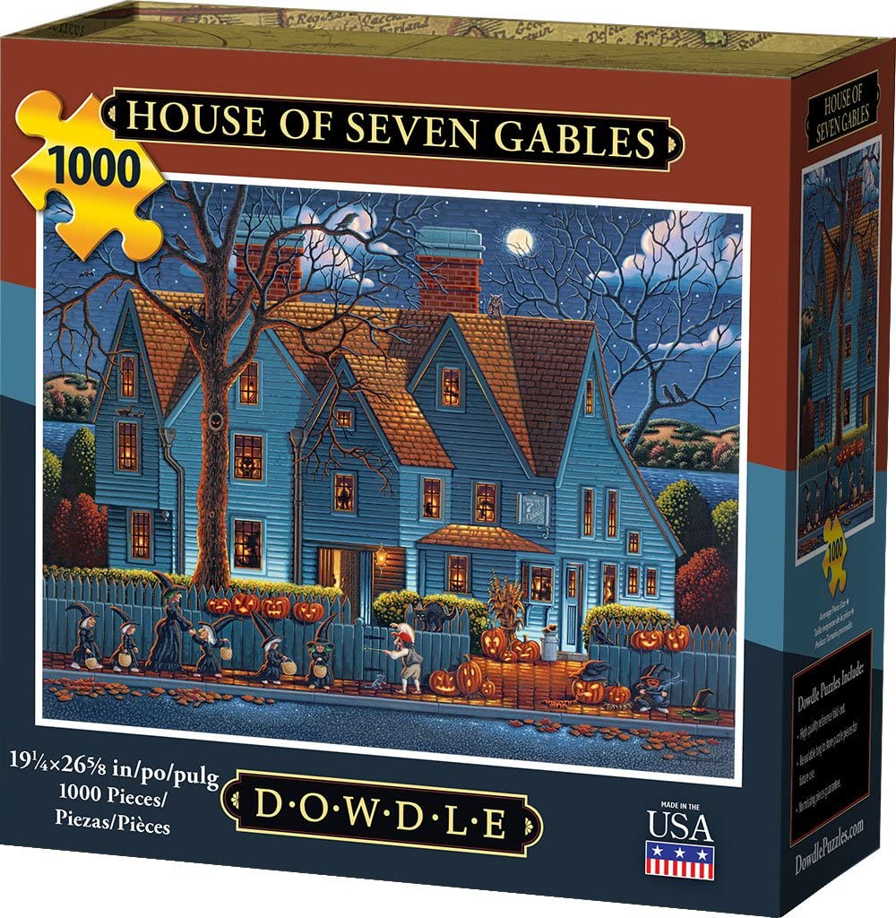 D·O·W·D·L·E Jigsaw Puzzle - House of Seven Gables - 1000 Piece - Copper - Model 10206