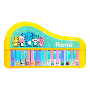 VGRASSP Musical Animal Piano Toy for Kids  Electronic Keyboard Instrument with 5 Modes  Colorful Educational Piano with Animal