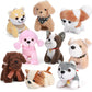 Aoriher 9 Pcs Mini Plush Dog Bulk 4.7 Inch Puppy Stuffed Animals Small Stuffed Dogs Cute Assorted Soft Puppy Toys For Birthday V