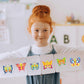 24 Sheets Butterfly Make A Face Sticker Sheets For Kids Todders Activities, Make Your Own Stickers For Kids Birthday Party Favor