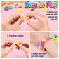 FUNZBO Pop Beads Jewelry Making Kit for Ages 3-8, Large Colourful ABS Arts & Crafts Set, Model B0857F2LJX