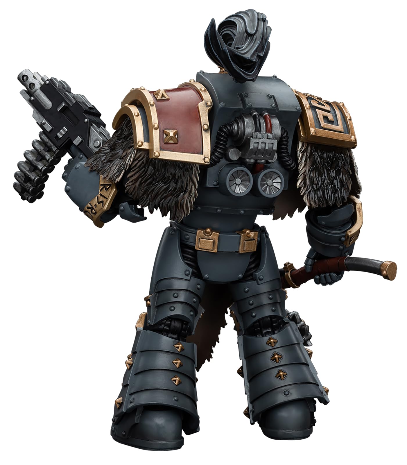 Joytoy Warhammer 40K 1/18 Action Figures, Space Wolves Varagyr Wolf Guard Squad Varagyr Terminator 2 Perfect For Collectors & De