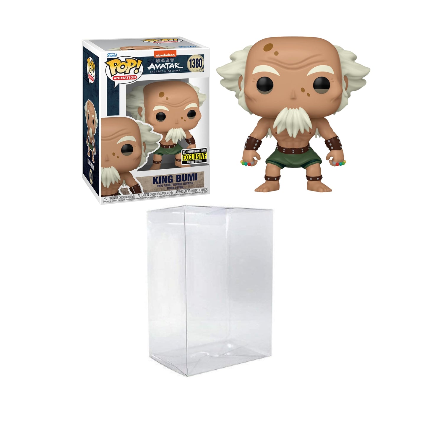 Funko Pop! Animation: Avatar: The Last Airbender - King Bumi Entertainment Earth Exclusive Bundled With A Byron'S Attic Protector