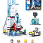City Space Launch Center Building Set, Rocket Launchpad Building Kit With 4 Astronaut Minifigures For Stem Role-Play, Gift Toys For Boys 6-12, Compatible With Lego Space, 424 Pcs