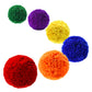 LAYWU 12-Pack 4 Yarn Balls / Soft Fleece Balls, Blue,Green,Red