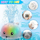 Zhenduo Baby Bath Toys, Light Up Bath Toys, Sprinkler Bathtub Toys For Toddlers Infant Kids Boys, Automatic Spray Water Bath Toy
