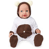 Vollence 14 Inch Full Body Silicone Baby Dolls That Look Real, Not Vinyl, Soft Realistic Newborn Baby Dolls Birthday Gifts For K