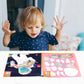 90shine 2PCS Sticker Books for Kids Ages 4-8 Dinosaur Space Designs Party Gift Create 22 Pictures
