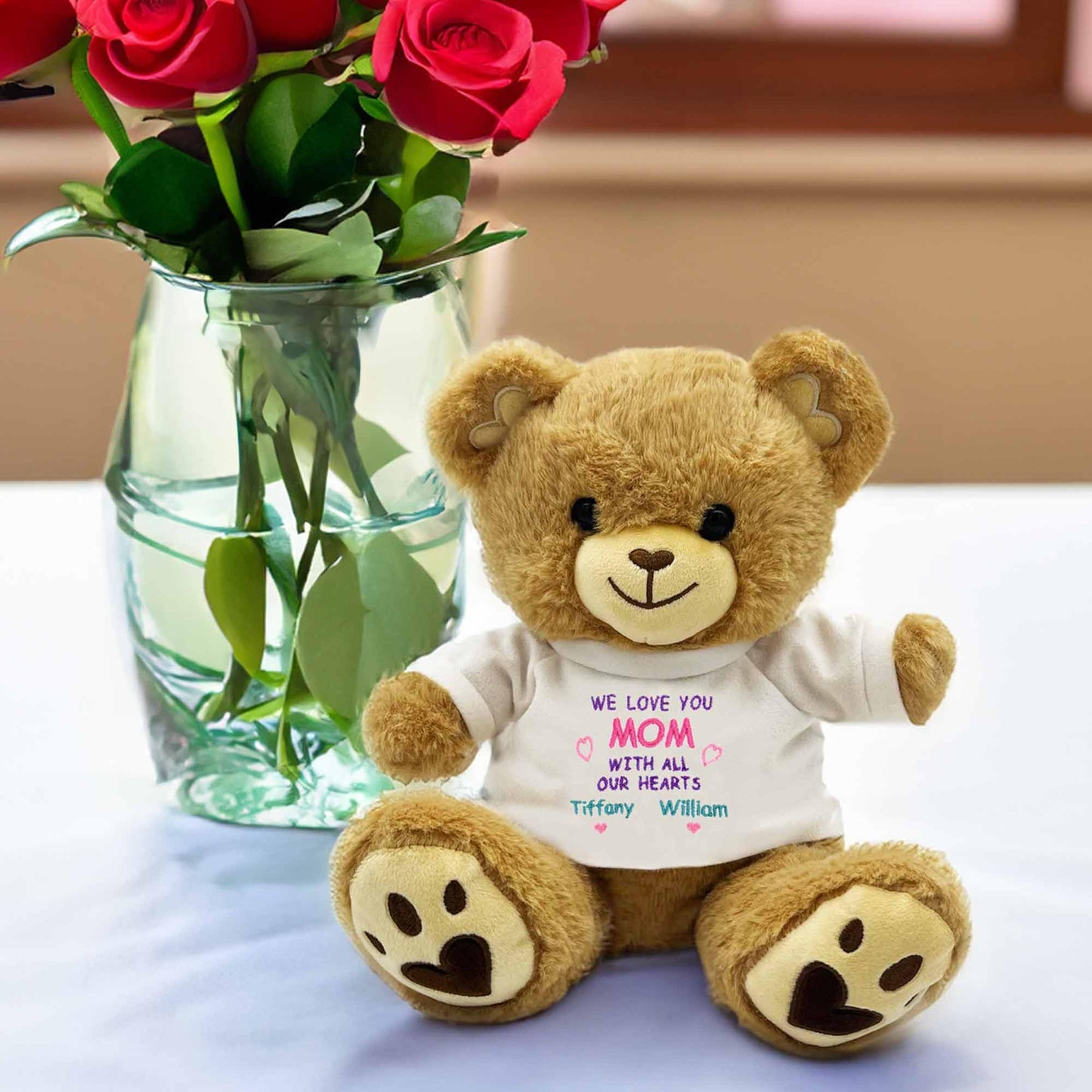 Dibsies Personalized Mother'S Day Teddy Bear (With All My Heart - One Name)