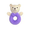 abracadabra Ring Rattle Toy for Newborns & Babies  Develops Sight, Sound & Motor Skills (024 Months, Bear Purple, 14 x 11 x 7 
