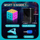 GONINO Speed Cube  Magic Cube Toy 2025  3x3 Magnetic Mirror Reflective Cube Set  Metallic Stickerless Speedcube 3x3x3 with Display Stand & Showcase  Puzzle Birthday Gifts for Kids mature-themeds Girls Boys