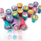 TINYMILLS Unicorn Stampers Set - 24 Pcs, Plastic & Rubber, 1.5 x 1 inches, Creative Fun for Kids